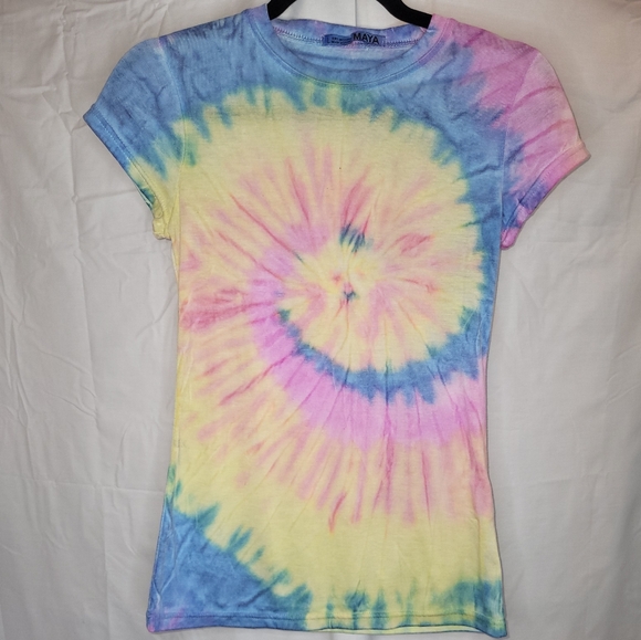 Maya Tie Dye Tee | Size L |Juniors - Picture 2 of 3